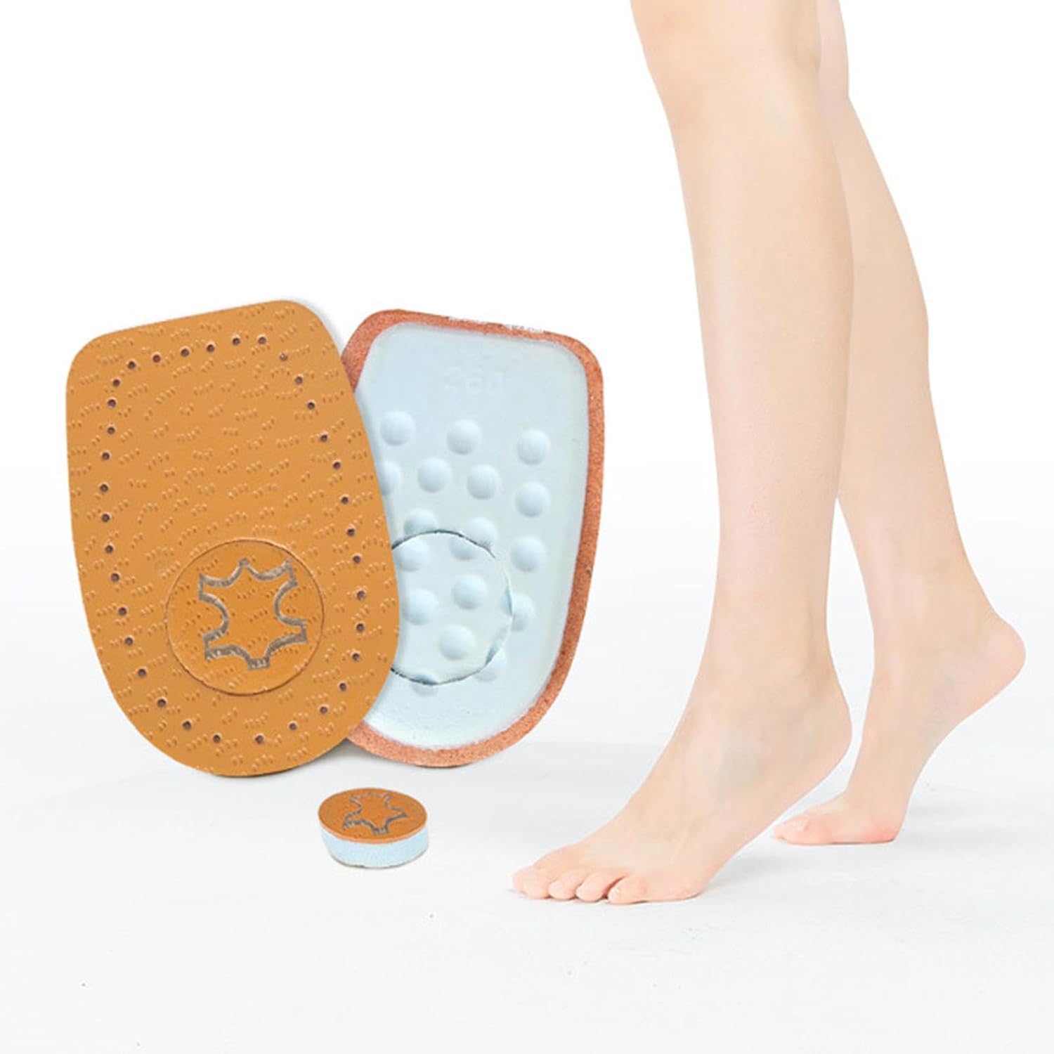 Branț din piele pentru pinteni calcaneeni - imagine 3