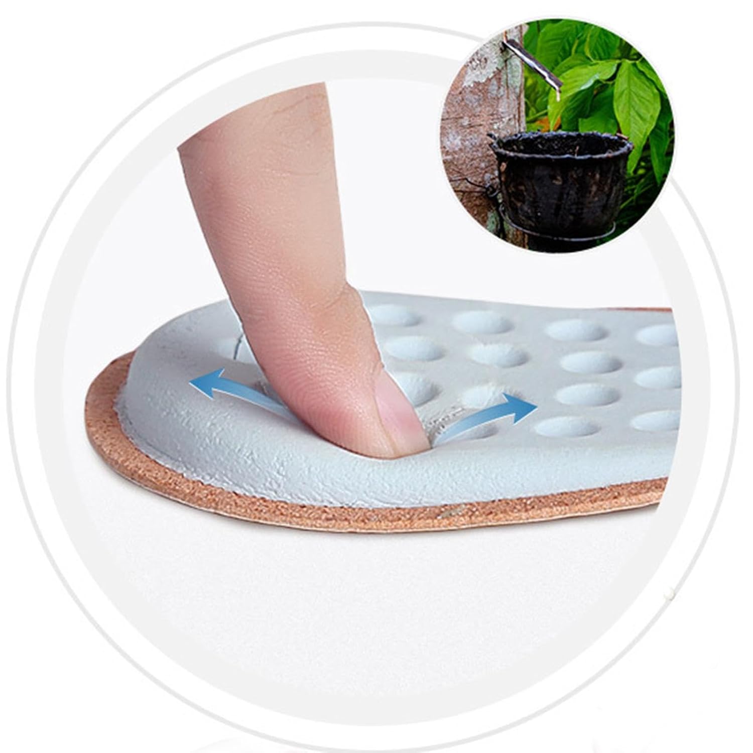 Branț din piele pentru pinteni calcaneeni - imagine 5